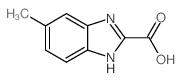 6-甲基-1H-苯并咪唑-2-羧酸结构式