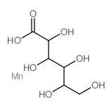 D-Gluconic acid,manganese(2+) salt (2:1)结构式