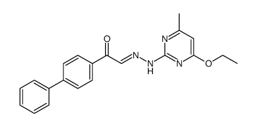 biphenyl-4-yl-oxo-acetaldehyde (4-ethoxy-6-methyl-pyrimidin-2-yl)-hydrazone结构式