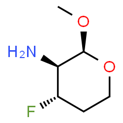 beta-threo-Pentopyranoside, methyl 2-amino-2,3,4-trideoxy-3-fluoro- (9CI)结构式