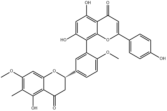 2,3-二氢-6-甲基银杏素结构式