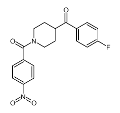 4-(4-氟苯甲酰基)-1-(4-硝基苯甲酰基)哌啶结构式