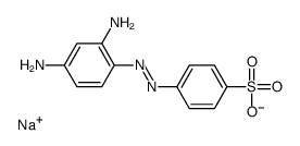 sodium p-[(2,4-diaminophenyl)azo]benzenesulphonate结构式