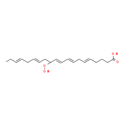 12-hydroperoxy-5,8,11,14,17-eicosapentaenoic acid Structure