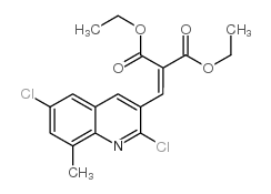 2,6-DICHLORO-8-METHYL-3-(2,2-DIETHOXYCARBONYL)VINYLQUINOLINE Structure