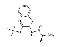 N-L-alanyl-L-phenylalanine 1,1-dimethylethyl ester结构式