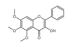 3-hydroxy-5,6,7-trimethoxyflavone Structure