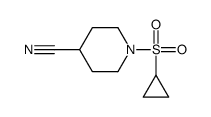 1-(环丙基磺酰基)-4-氰基哌啶结构式