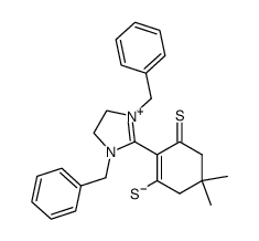 1,3-dibenzyl-2-(4,4-dimethyl-2,5-bisthioxocyclohexylidene)imidazolidine Structure