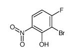 2-溴-3-氟-6-硝基苯酚结构式