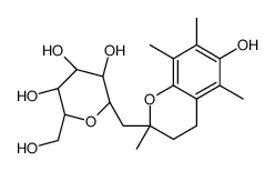 (2R,3S,4R,5R,6R)-2-(hydroxymethyl)-6-[(6-hydroxy-2,5,7,8-tetramethyl-3,4-dihydrochromen-2-yl)methyl]oxane-3,4,5-triol Structure