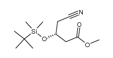 (R)-4-cyano-3-hydroxybutanoic acid methyl ester Structure