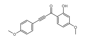5-methoxy-2-[3-(4-methoxyphenyl)propynoyl]phenol结构式