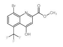8-溴-4-羟基-5-三氟甲基喹啉-2-羧酸甲酯结构式