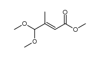 methyl 4,4-dimethoxy-3-methyl-2-butenoate结构式