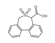 6,6-dioxido-5,7-dihydrodibenzo[c,e]thiepin-5-carboxylic acid Structure