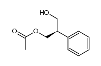 (R)-1-acetoxy-3-hydroxy-2-phenylpropane结构式