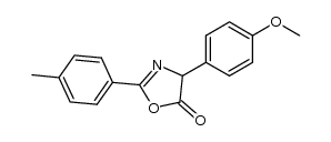 4-(4-methoxyphenyl)-2-(4-methylphenyl)-5(4H)-oxazolone Structure