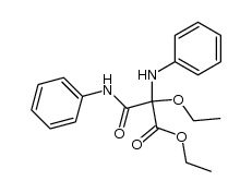 2-ethoxy-2-phenylaminomalonic acid monoethyl ester N-phenylcarboxamide Structure