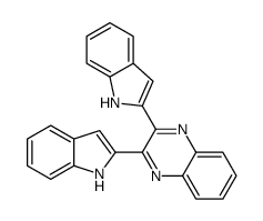 2,3-bis(1H-indol-2-yl)quinoxaline结构式