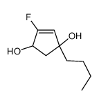 1-butyl-4-fluorocyclopent-4-ene-1,3-diol Structure