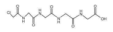 N-chloroacetyl-glycyl=]glycyl=]glycyl=]glycine结构式