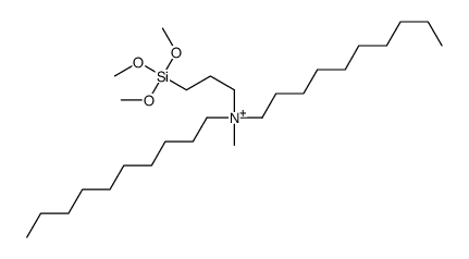 didecyl-methyl-(3-trimethoxysilylpropyl)azanium结构式