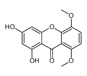 1,3-dihydroxy-5,8-dimethoxyxanthen-9-one结构式
