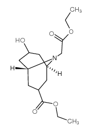 7-乙氧基碳酰-9-(乙氧基碳酰甲基)-9-氮杂双环[3,3,1]壬烷-3-醇结构式