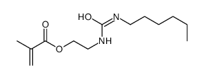 2-(hexylcarbamoylamino)ethyl 2-methylprop-2-enoate结构式