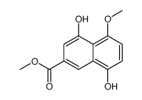 4,8-二羟基-5-甲氧基-2-萘羧酸甲酯结构式