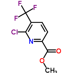 6-氯-5-(三氟甲基)吡啶甲酸甲酯结构式