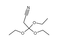 cyanoacetic acid triethyl orthoester Structure