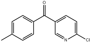 2-氯-5-(4-甲基苯甲酰基)吡啶结构式