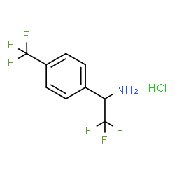 2,2,2-三氟-1-(4-三氟甲基-苯基)-乙胺盐酸盐结构式