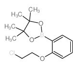 2-[2-(2-氯-乙氧基)-苯基]-4,4,5,5-四甲基-[1,3,2]二噁硼烷结构式