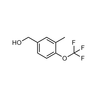 (3-甲基-4-(三氟甲氧基)苯基)甲醇结构式
