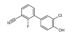 3-(3-chloro-4-hydroxyphenyl)-2-fluorobenzonitrile Structure