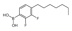 2,3-Difluoro-4-heptylbenzeneboronic acid Structure