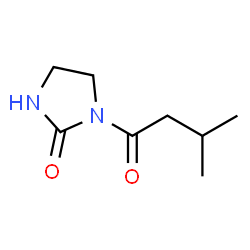 2-Imidazolidinone,1-(3-methyl-1-oxobutyl)- Structure
