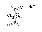 Na[trans-RuCl4(DMSO)2]结构式