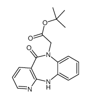 tert-butyl 2-(5-oxo-11H-pyrido[3,2-c][1,5]benzodiazepin-6-yl)acetate结构式