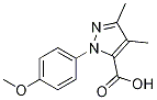 1-(4-Methoxyphenyl)-3,4-diMethyl-1H-pyrazol-5-carboxylic acid结构式