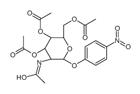 3-硝基苯基2-(乙酰氨基)-2-脱氧-α-D-吡喃半乳糖苷3,4,6-三乙酸酯结构式