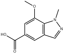 7-methoxy-1-methyl-1H-indazole-5-carboxylic acid Structure