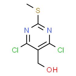 [4,6-Dichloro-2-(methylsulfanyl)-5-pyrimidinyl]methanol Structure