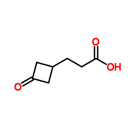 3-(3-oxocyclobutyl)propanoic acid Structure