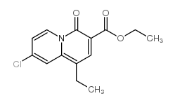 8-氯-1-乙基-4-氧代-4H-喹啉嗪-3-羧酸乙酯结构式