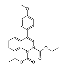 diethyl 4-(4-methoxyphenyl)dihydrocinnoline-1,2-dicarboxylate Structure