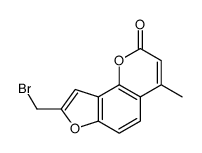 8-(bromomethyl)-4-methylfuro[2,3-h]chromen-2-one结构式